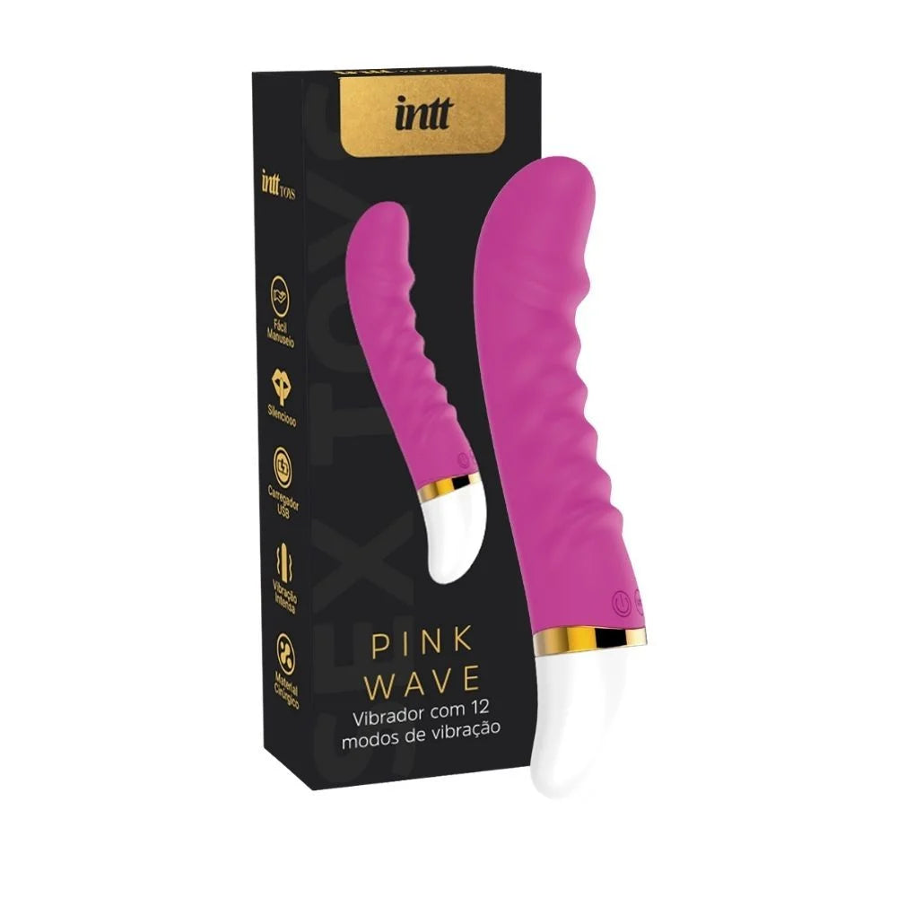 Pink Wave Intt Vibrador Com 12 Modos De Vibração