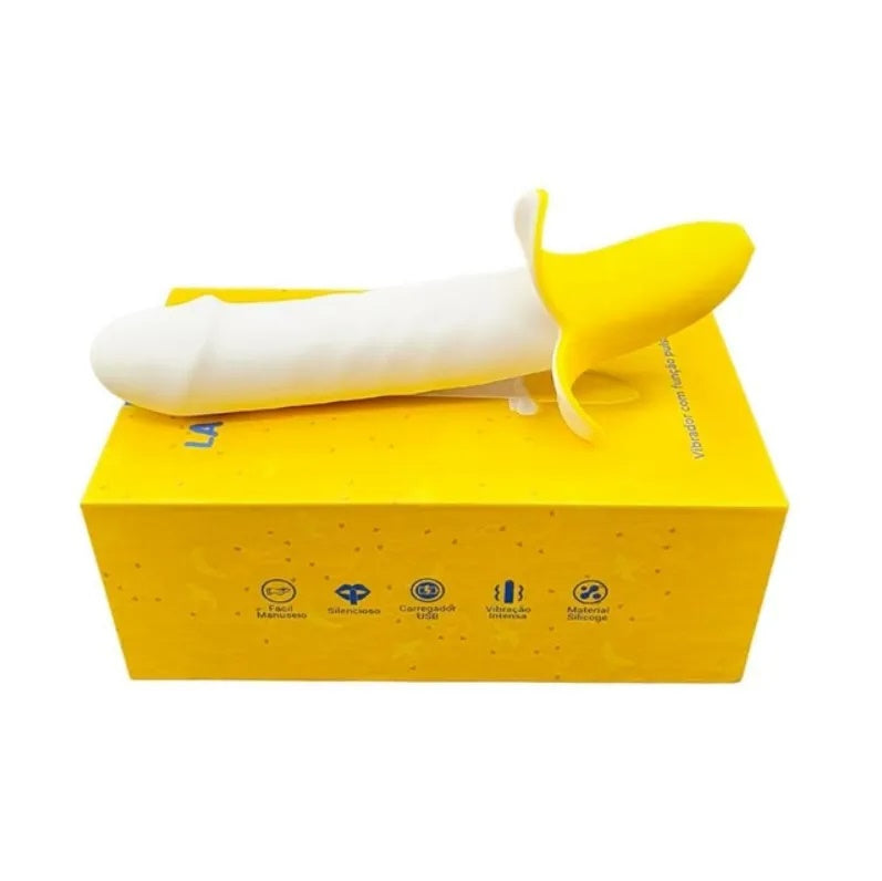 La Banana Vibrador Pulsador Recarregável 8 Funções