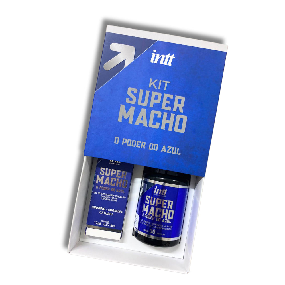 Box Masculina Composto Por Super Macho Gel 17Ml E Super Macho Cápsuals