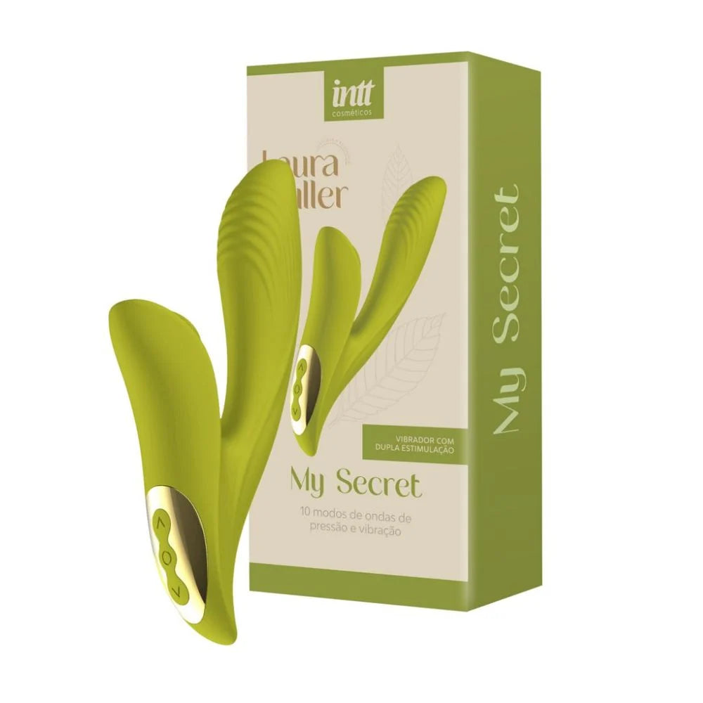 My Secret By Laura Muller Vibrador Para Clitóris E Canal Vaginal Verde