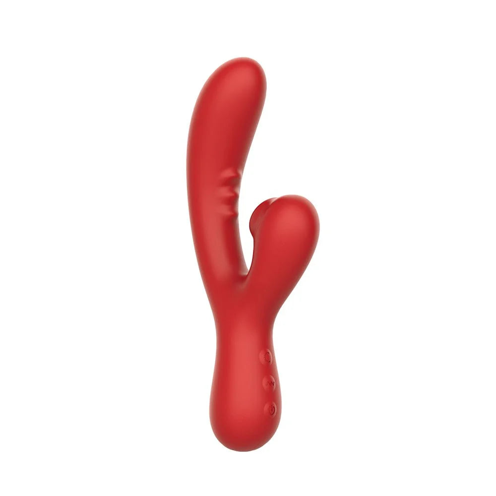 Oasis Vibrador Clitoriano E Vaginal, Recarregável Vermelho