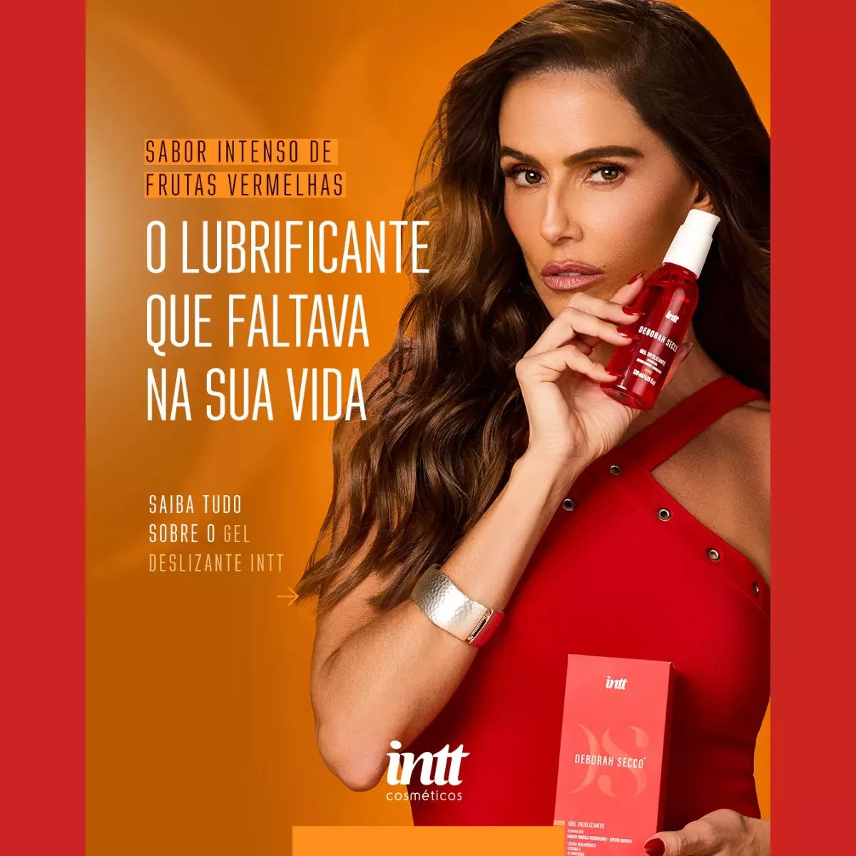 Lubrificante Gel Deslizante Efeito Quente Déborah Secco