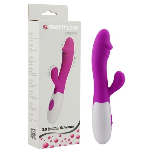 Vibrador Silicone 2 motores e 30 Velocidades PRETTYLOVE Snappy