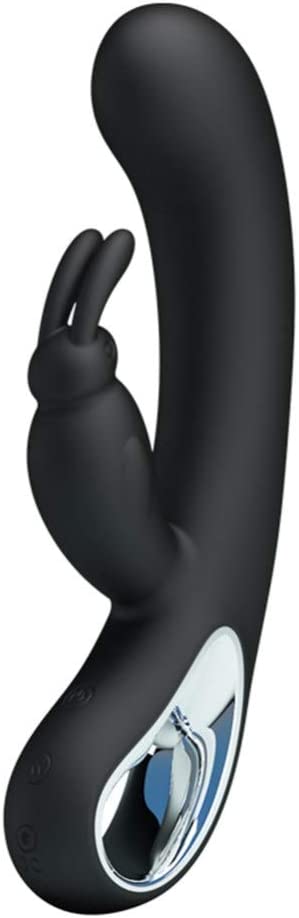 Pretty Love WEBB Vibrador Estimulador Clitoriano Rabbit e Ponto G Recarregável 12 Vibrações Preto