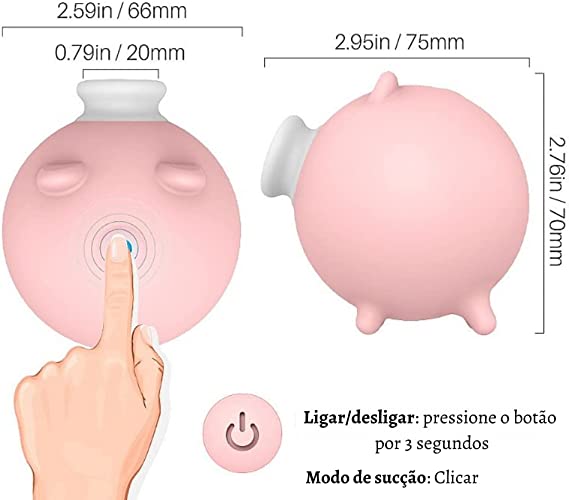 Sugador de Clitóris e Mamilos Porquinho Piggy S-Hande