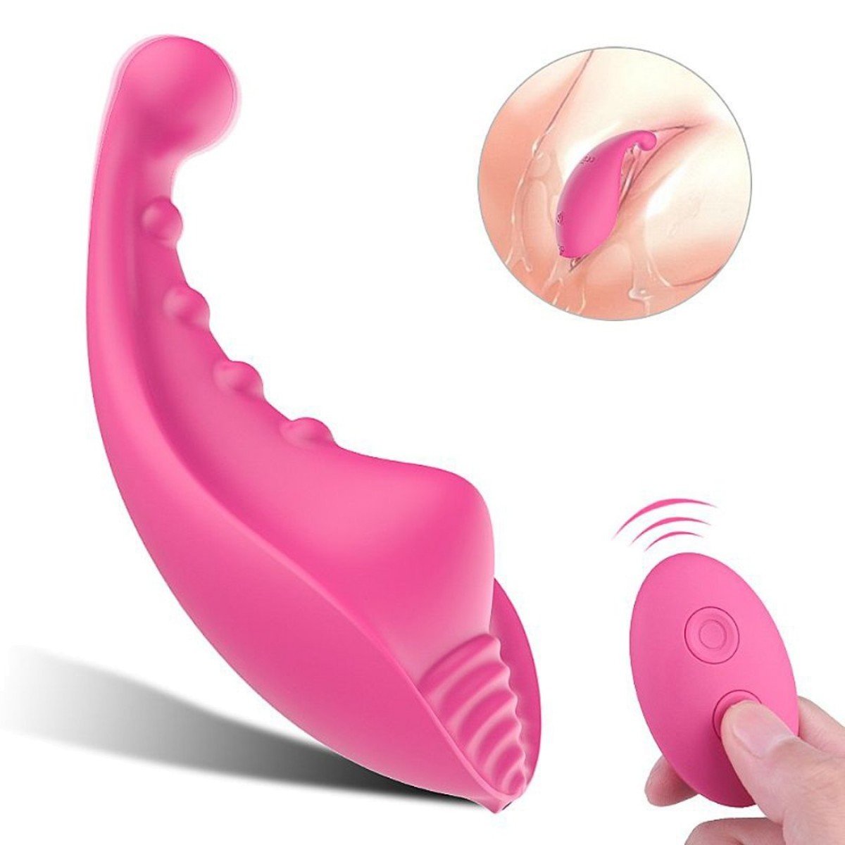 Vibrador Massageador Mew Recarregável com Controle Sem Fio