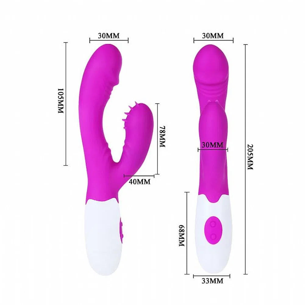 PRETTY LOVE ANDRE VIBRADOR COM ESTIMULADOR CLITORIANO 7 MODOS DE VIBRAÇÃO