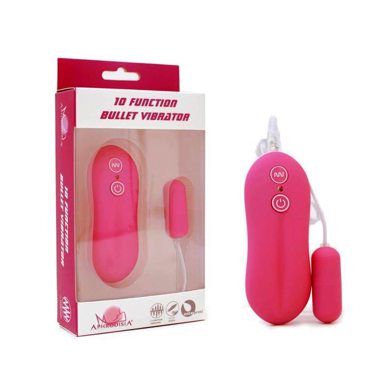 CÁPSULA VIBRATÓRIA COM 10 MODOS DE VIBRAÇÃO E CONTROLE REMOTO COM FIO - 4,2 X 1,6 CM