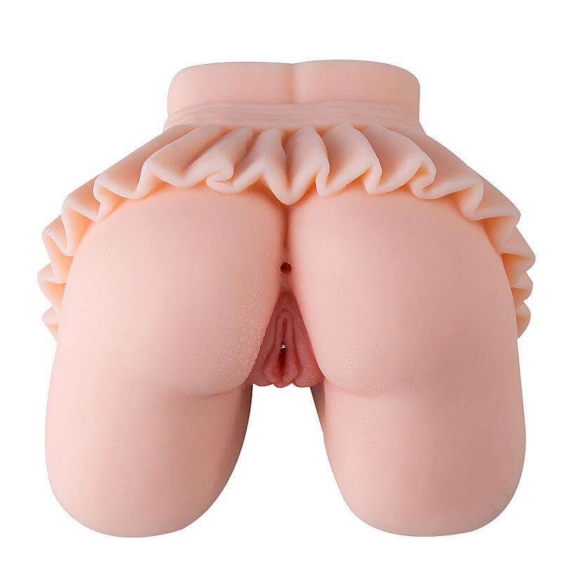 MAIG - MASTURBADOR MASCULINO COM FORMATO DE BUNDA FEMININA COM SAIA, VAGINA E ÂNUS - 19,5 X 20 CM