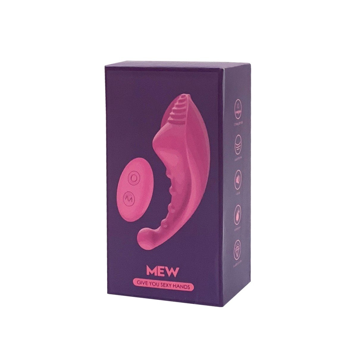 Vibrador Massageador Mew Recarregável com Controle Sem Fio